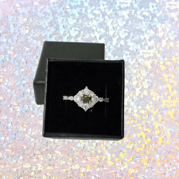 BP Original Collection Lab Created Black Fire Opal Ring (Size 11) - Picture 5 of 7